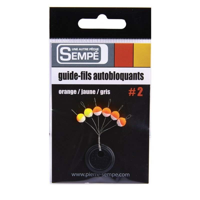 Guide fils auto-bloquants rond Jaune-Orange-Gris