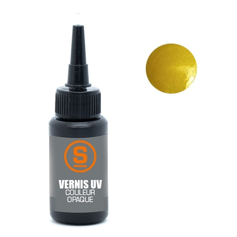 yellow UV varnish