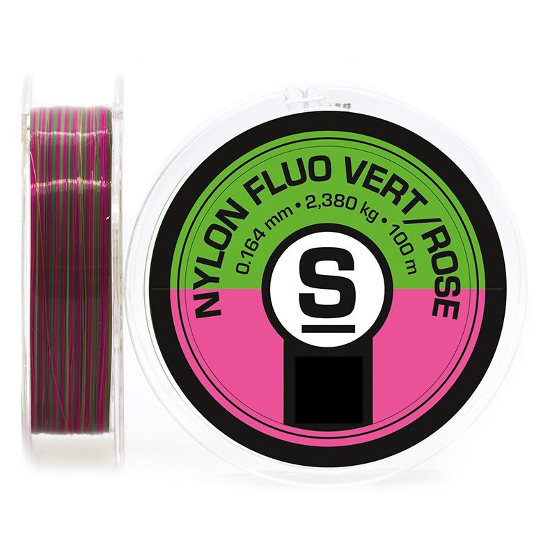 Nylon fluo Vert-Rose