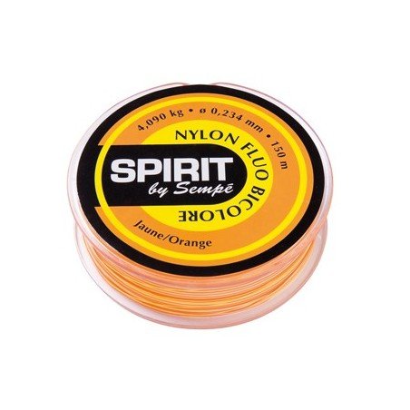 Nylon Fluo Jaune-Orange 150m
