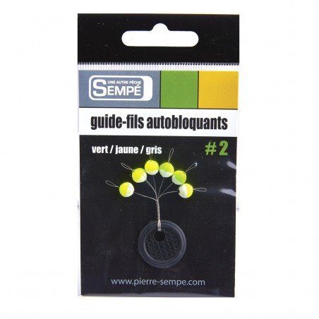 Guide fils auto-bloquants rond Jaune-Vert-Gris